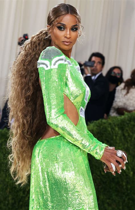 ciara wearing a long sheet